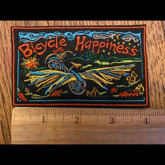 Bicycle Happiness patch artwork-sew on or iron on patch supports bike education - Picture 3 of 6